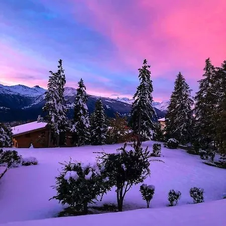 Cosy Au Calme Avec Terrasse Vue Sur Alpes Crans-Montana