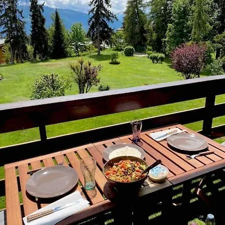 Cosy Au Calme Avec Terrasse Vue Sur Alpes * 克莱恩 蒙塔纳