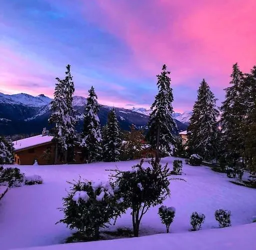 Cosy Au Calme Avec Terrasse Vue Sur Alpes Crans-Montana