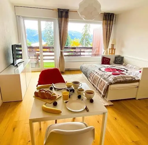 Apartamento Cosy Au Calme Avec Terrasse Vue Sur Alpes